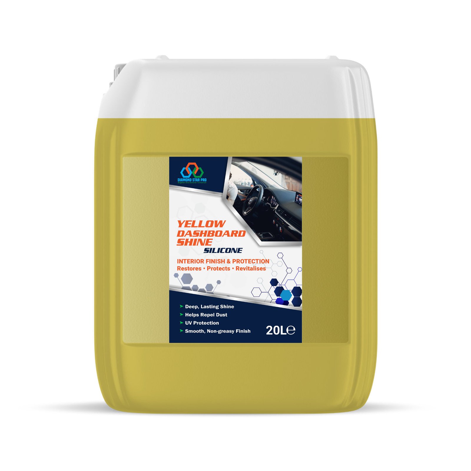 Yellow Dashboard Shine Silicone 4 20lfront