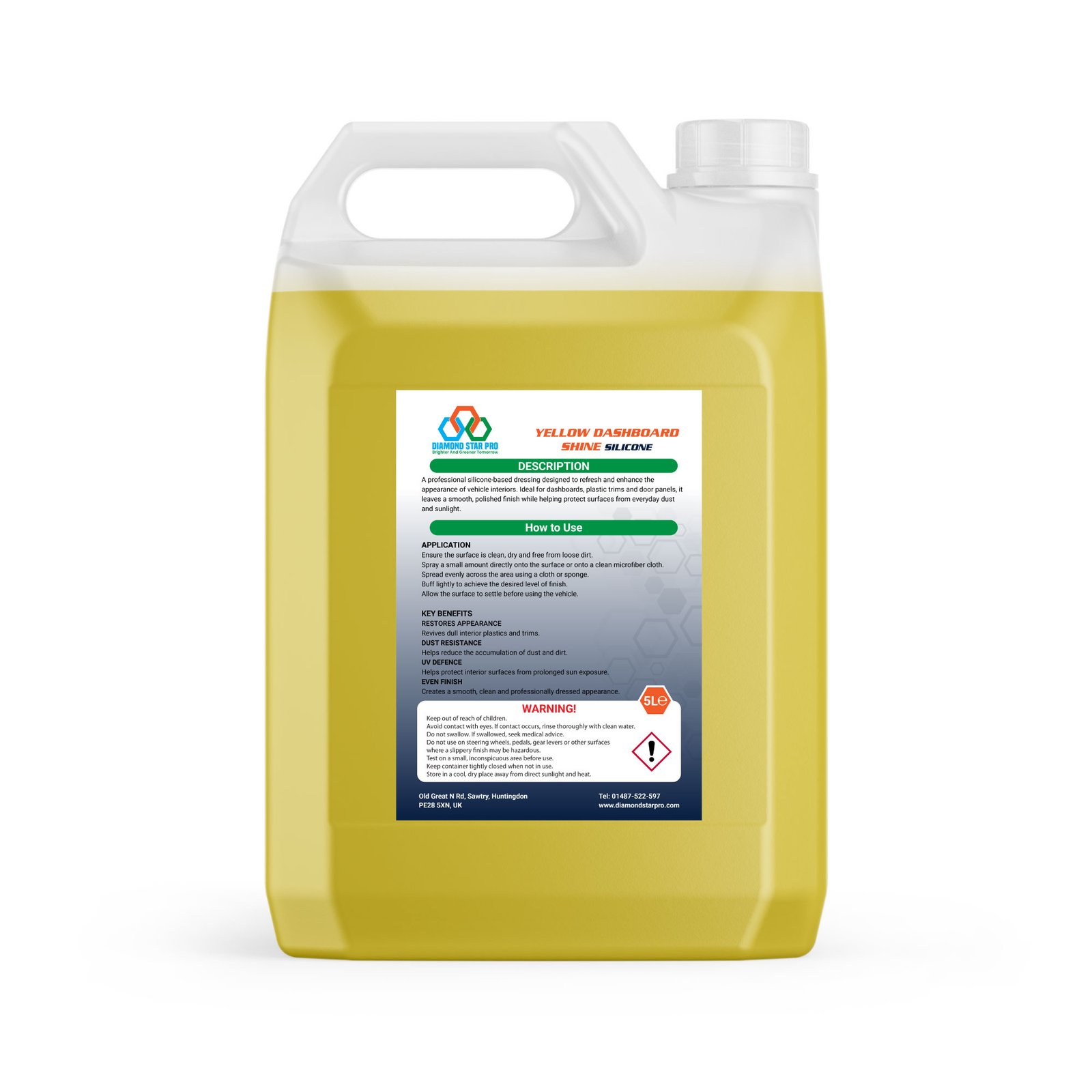 Yellow Dashboard Shine Silicone 3 5lback