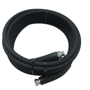 High Pressure 2 Wired Hose 1/4 Thin 3/8 M/F Ends